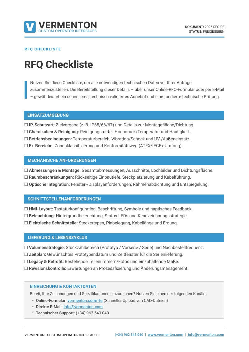 Vorschau RFQ-Checkliste
